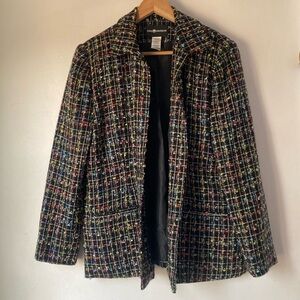 Sag Harbor 10 Tweed Multicolor Blazer